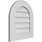 Ekena Millwork Round Top Surface Mount PVC Gable Vent: Non-Functional, w/ 3-1/2"W x 1"P Standard Frame, 20"W x 22"H GVPRT20X2201SN - alternate 4